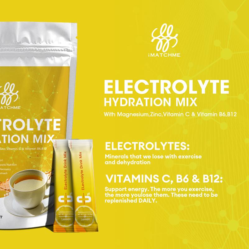 Electrolyte Hydration Mix Tea Dietary Supplement 200G Lemon Flavor