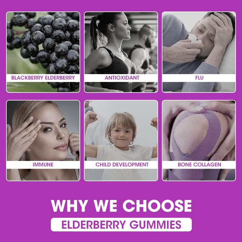 iMATCHME Elderberry Vitamin C Gummy Apple Cider Vinegar Improves Immunity And Supplements Vitamins