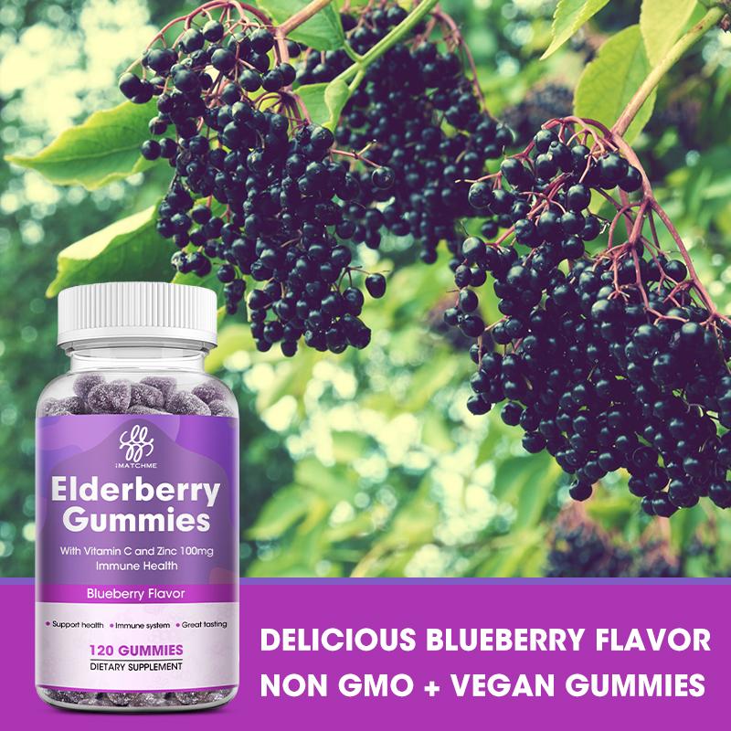 iMATCHME Elderberry Vitamin C Gummy Apple Cider Vinegar Improves Immunity And Supplements Vitamins
