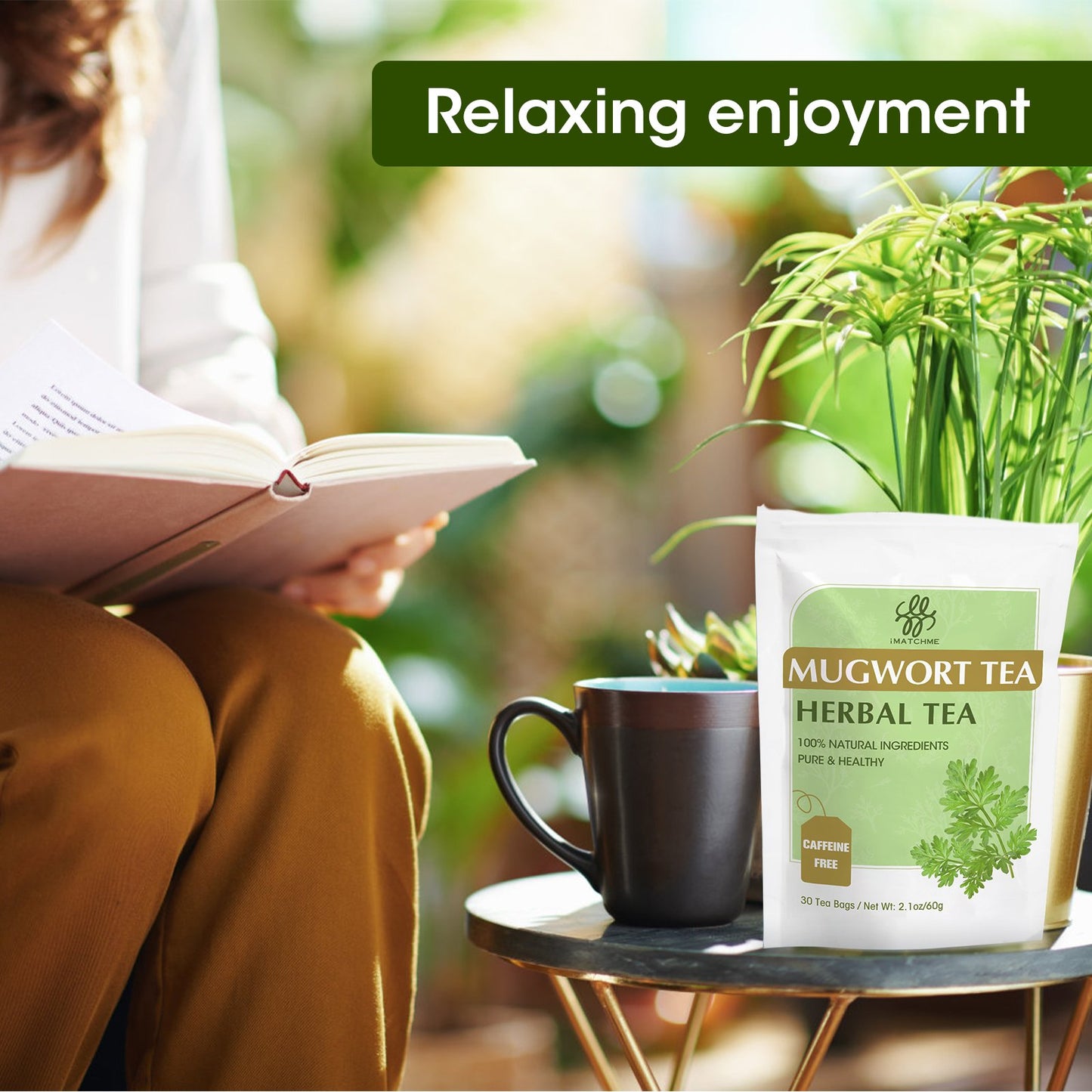 Mugwort Tea Bags -  Natural Artemisia Vulgaris Herb