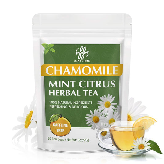Organic Chamomile Mint Citrus Herbal Tea Bag